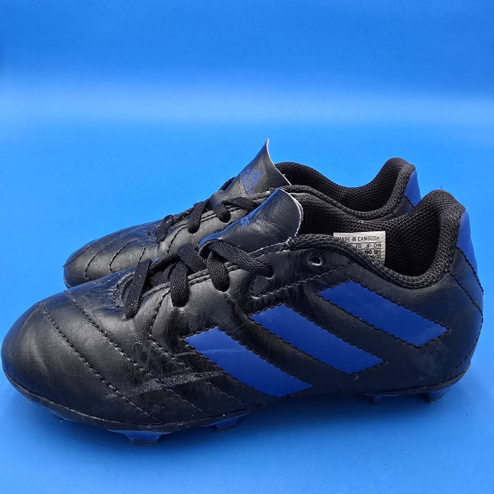 Adidas Boy's Goletto Vii FG J Black/Royal Soccer Shoes FV2894 Size 13K
